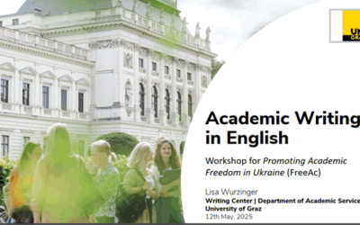 Developing Research Communication Skills: ‘Academic Writing in English‘ Webinar at the University of Graz